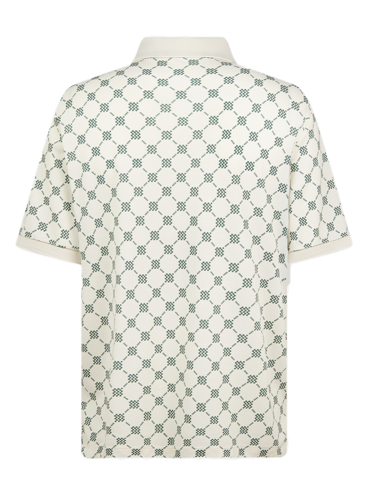 Manors Golf GOAT Pique Monogram Polo - Pebble