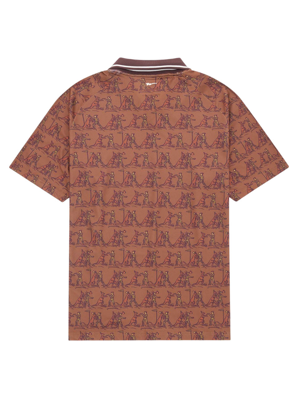 Walker Golf Things Knockout V Polo - Maple