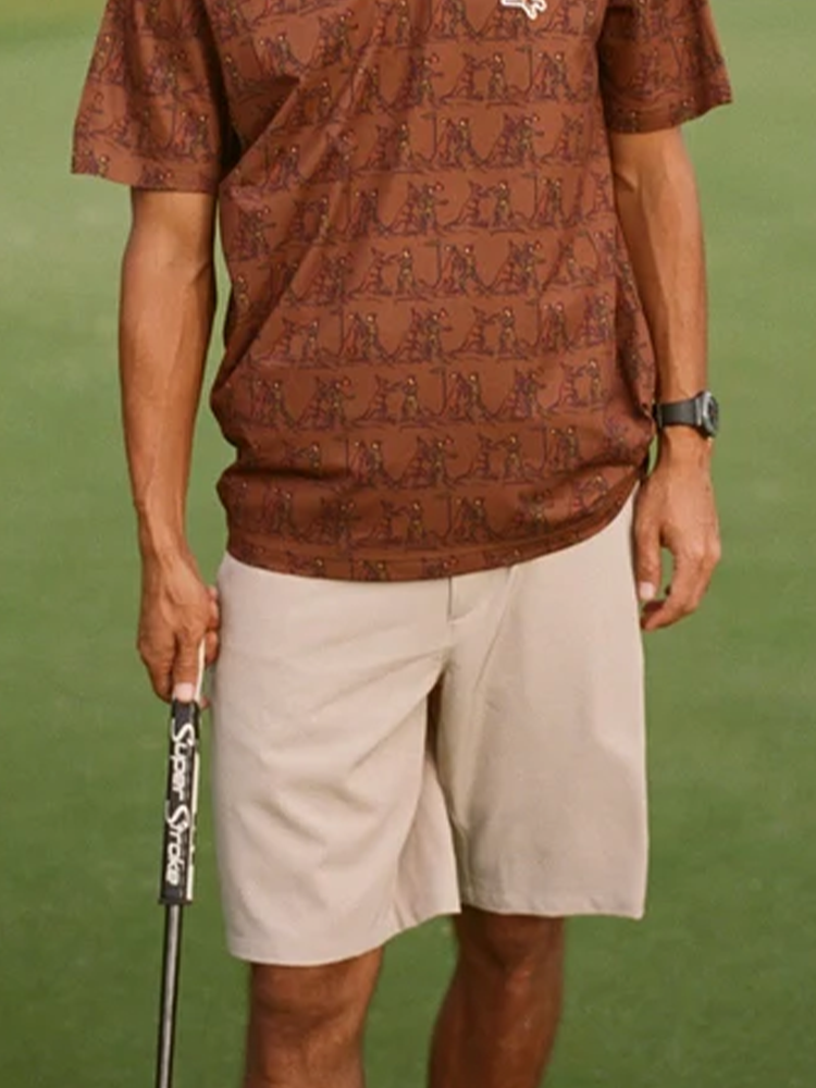 Walker Golf Things Members Short - Tan