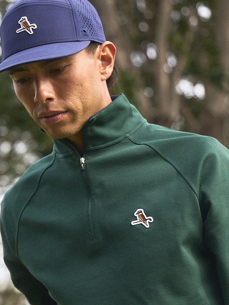 Walker Golf Things Par-Tec Quarter Zip Fleece - Forest