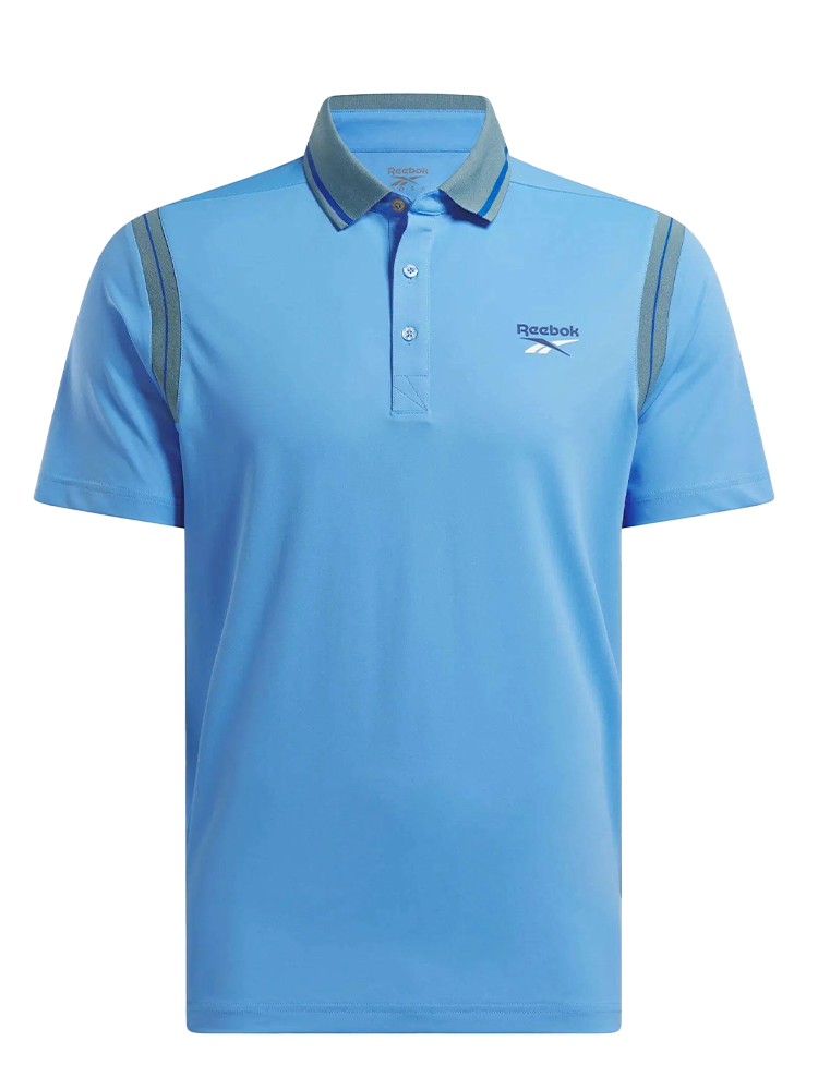 Reebok Varsity Polo Shirt - Peri/Ice/Vector Blue