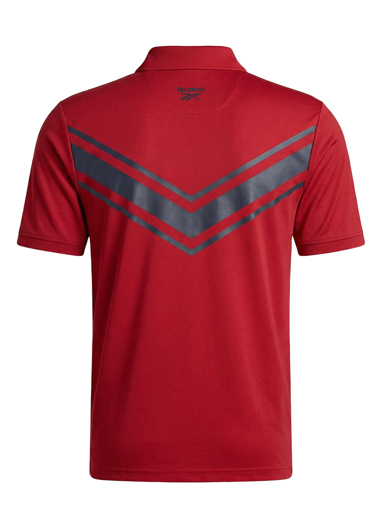 Reebok Chevron Back Polo Shirt - Vector Navy/Vector Red