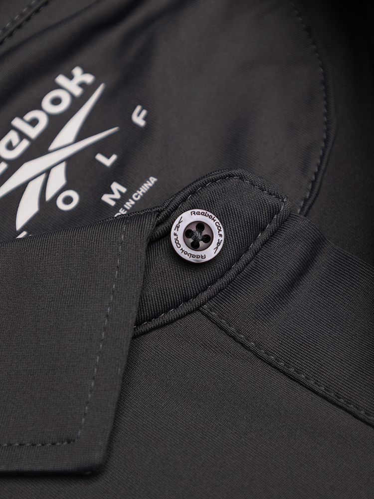 Reebok Chevron Back Polo Shirt - Grey 6/Vector Red