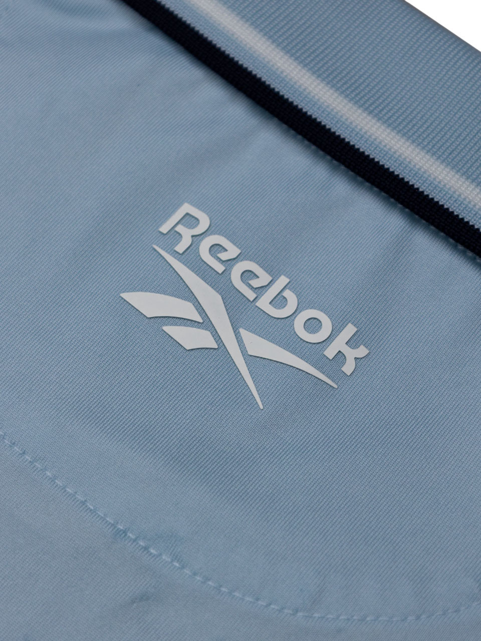 Reebok Solid Performance Polo Shirt - Soft Blue/White/Vector Navy