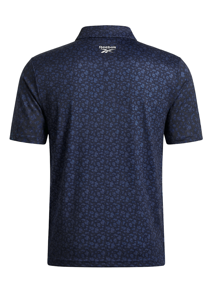 Reebok Floral Print Polo Shirt - Vector Navy