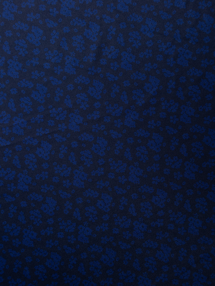 Reebok Floral Print Polo Shirt - Vector Navy