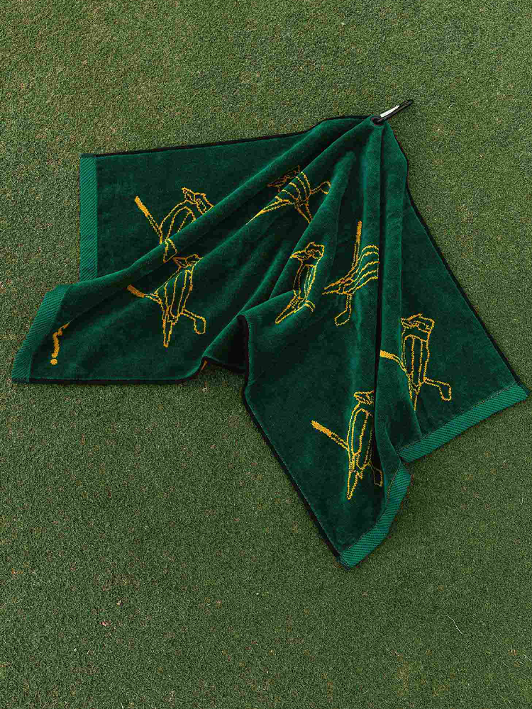 Walker Golf Things Kooka Icon Towel - Forest/Yellow