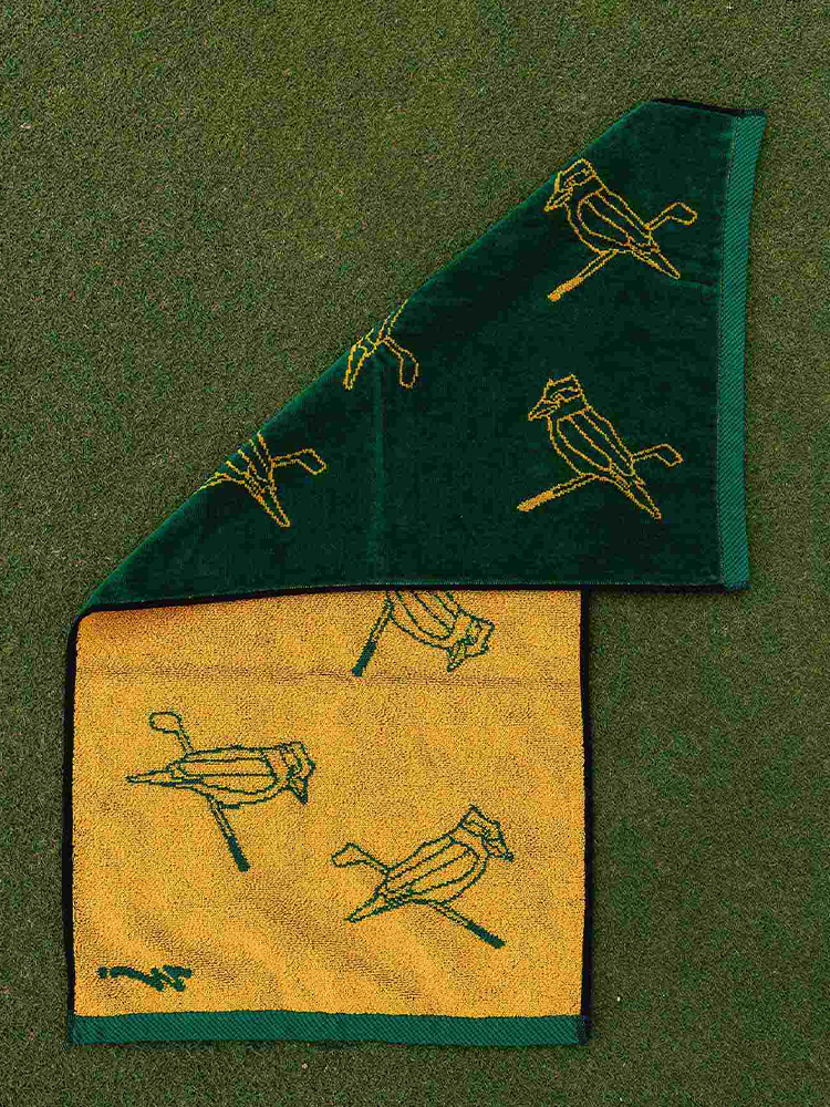 Walker Golf Things Kooka Icon Towel - Forest/Yellow