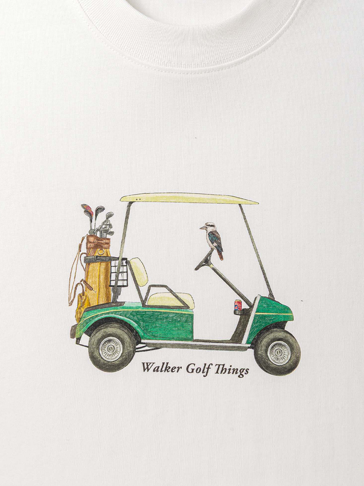 Walker Golf Things Cart T-Shirt - White