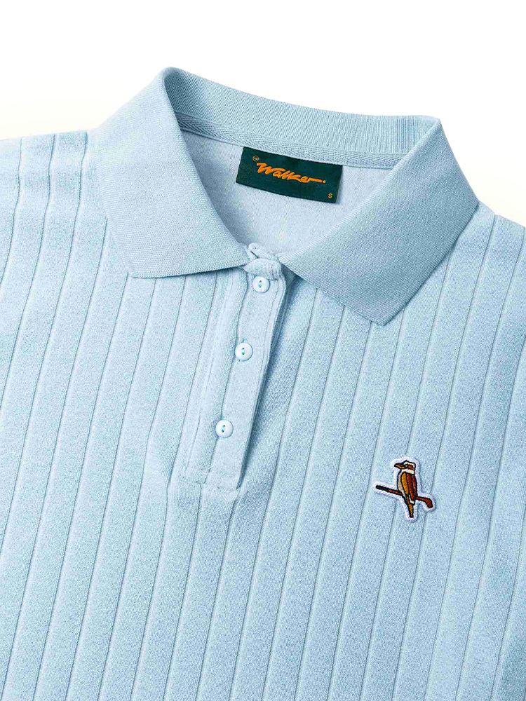 Walker Golf Things Womens Kooka Terry Polo - Powder Blue