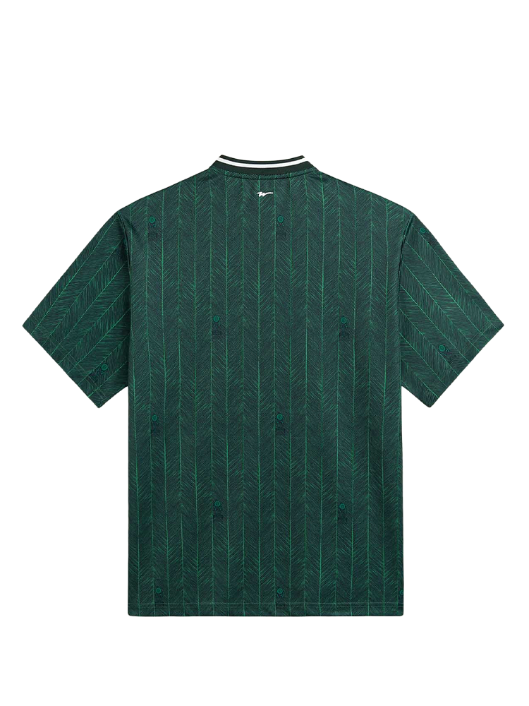 Walker Golf Things Lawn Stripe Blade Polo - Forest