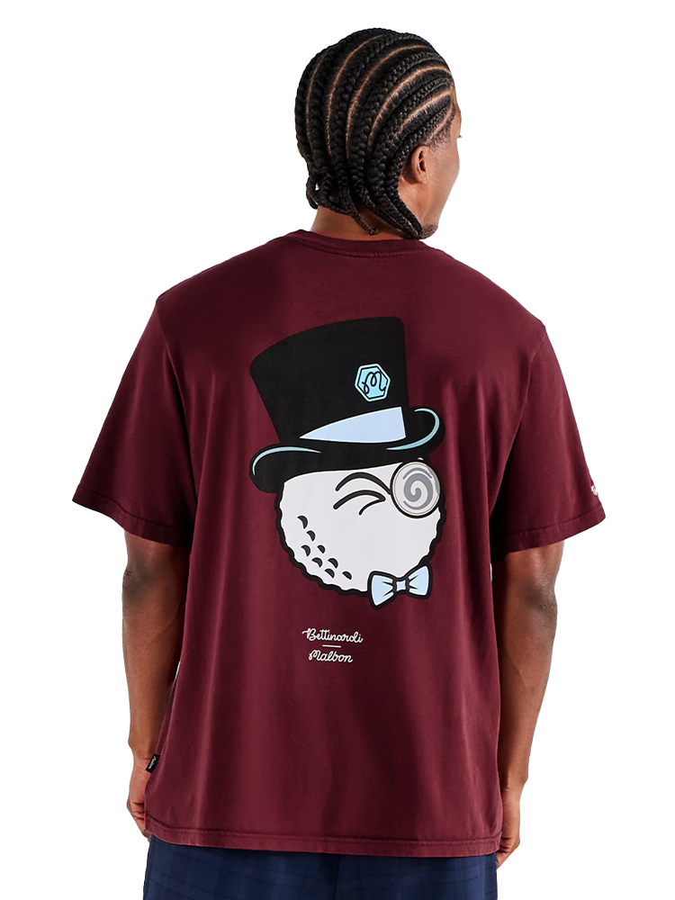 Malbon x Bettinardi Gangster Buckets Bermuda Tee - Cabernet