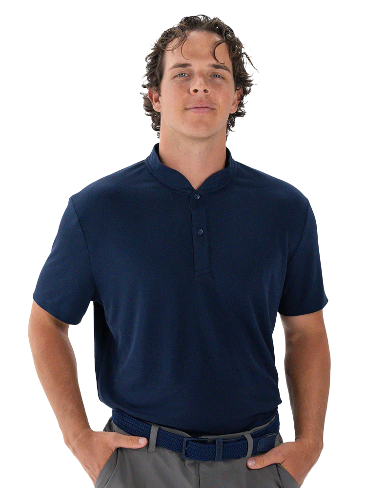 Vessel Performance Blade Collar Polo - Midnight Navy