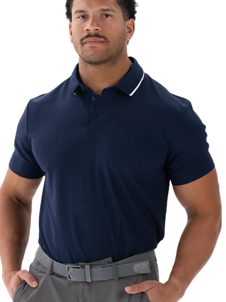 Vessel Performance Piqué Polo - Midnight Navy