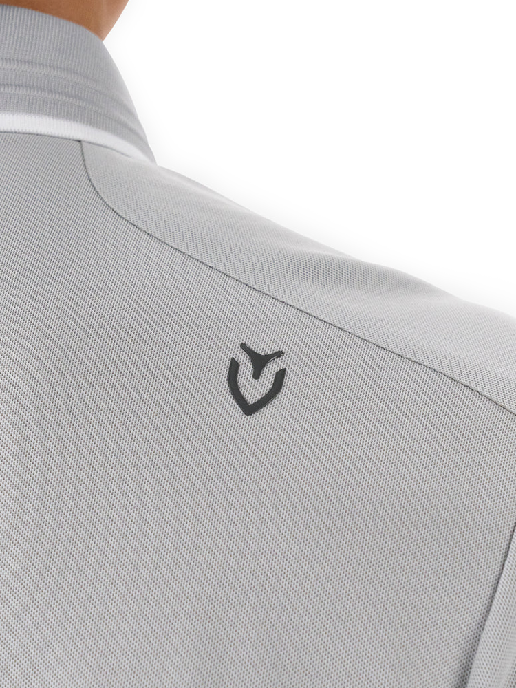 Vessel Performance Piqué Polo - Stone Grey