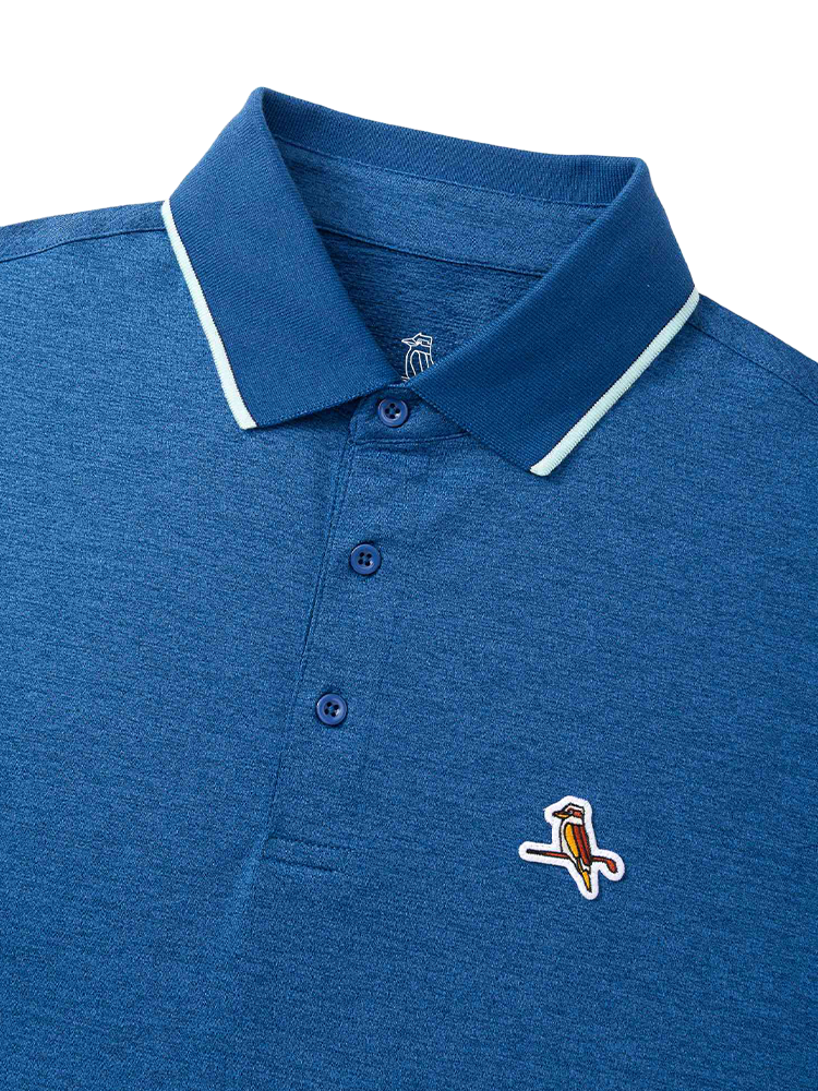Walker Golf Things Members Polo - Pacific Blue
