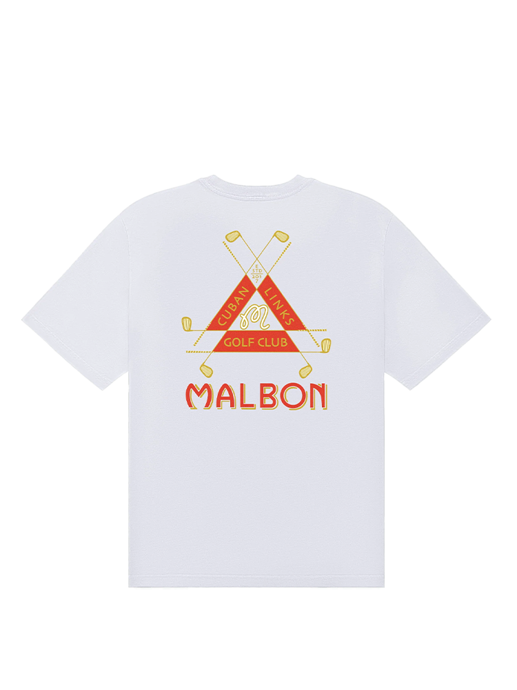 Malbon Bermuda Trinity Tee - White