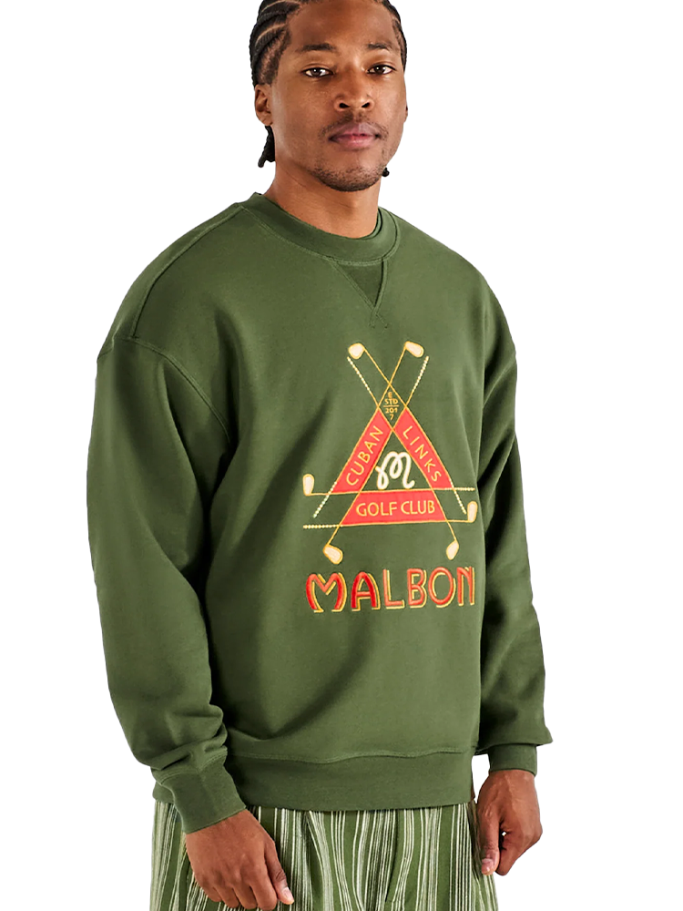 Malbon Trinity Crewneck - Chive