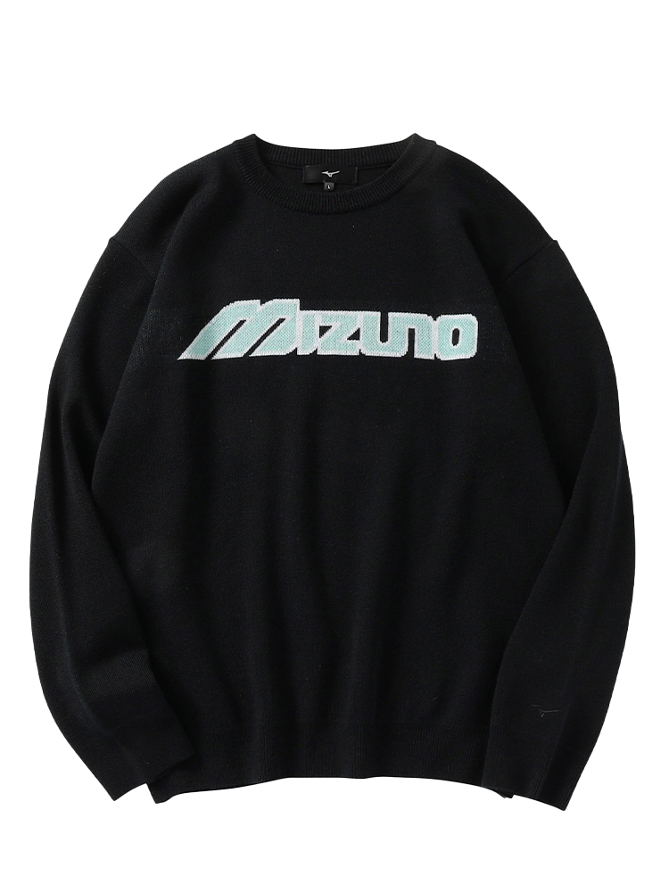 Mizuno x NVG Logo Crew Sweater - Black