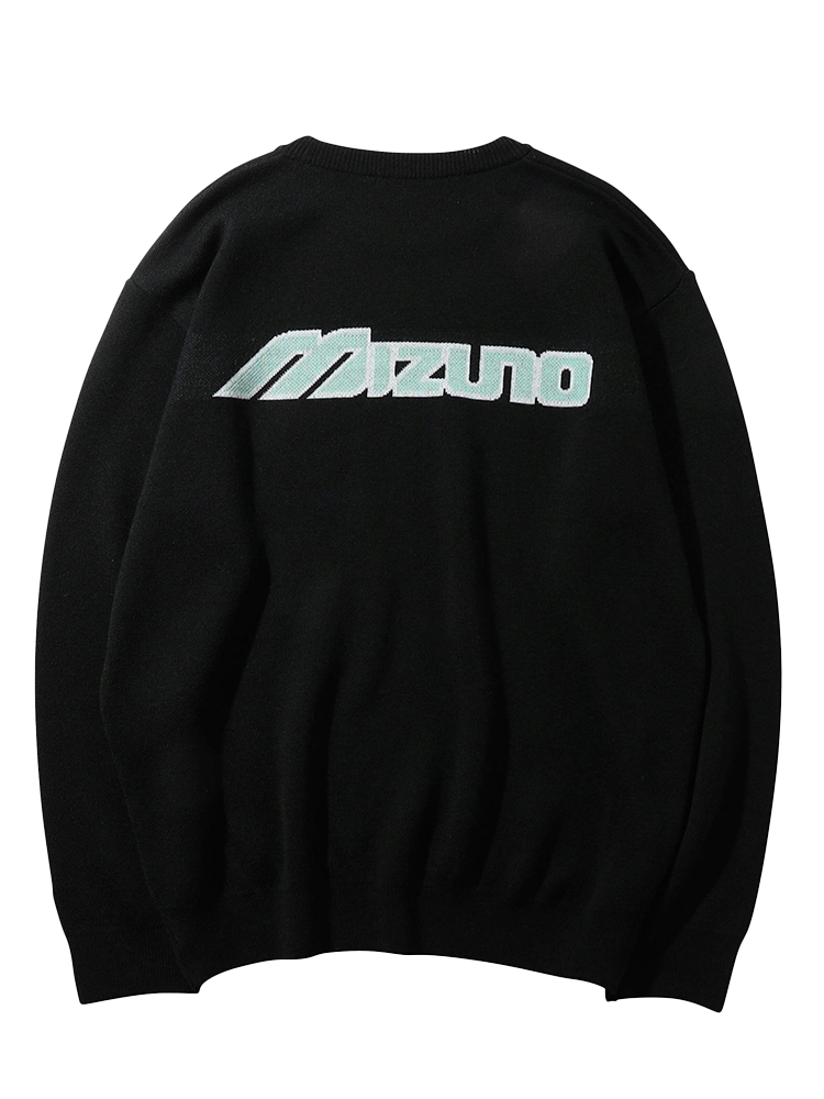 Mizuno x NVG Logo Crew Sweater - Black