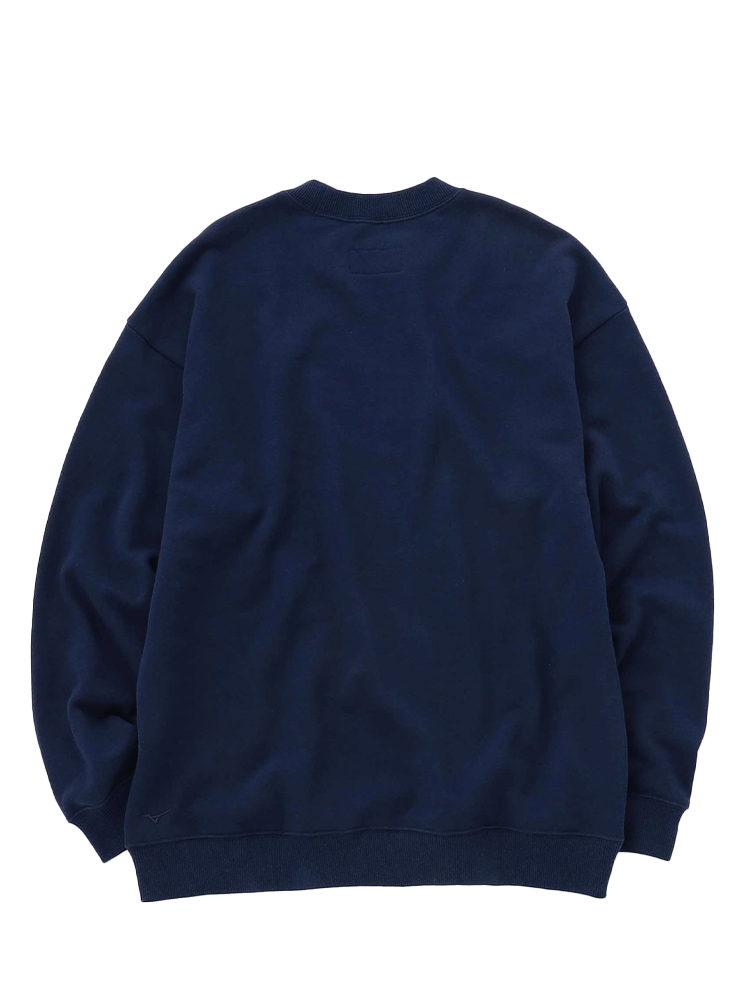 Mizuno x NVG Box Logo Crew Sweatshirt - Navy