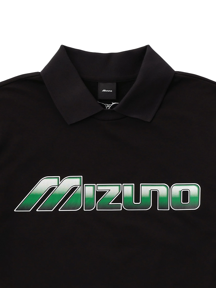 Mizuno x NVG Logo Collar T-Shirt - Black