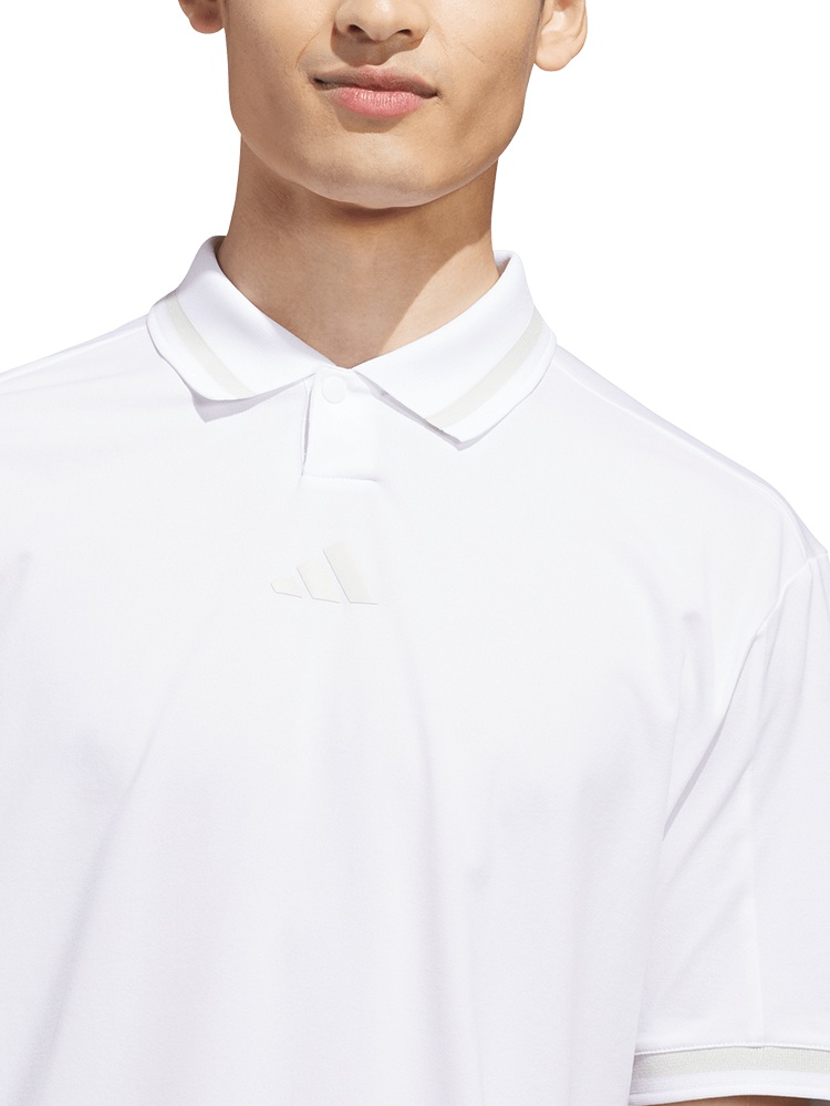 adidas Beyond The Course Vent Twistknit Polo Shirt - Sand Green