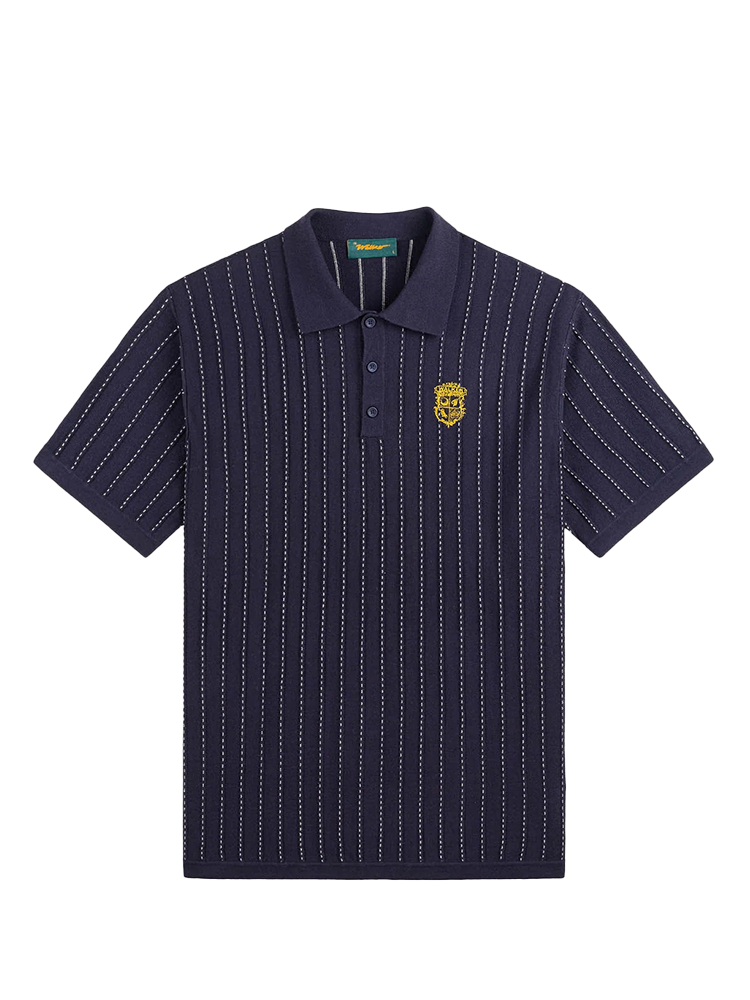 Walker Golf Things Fine Knotch Polo - Navy