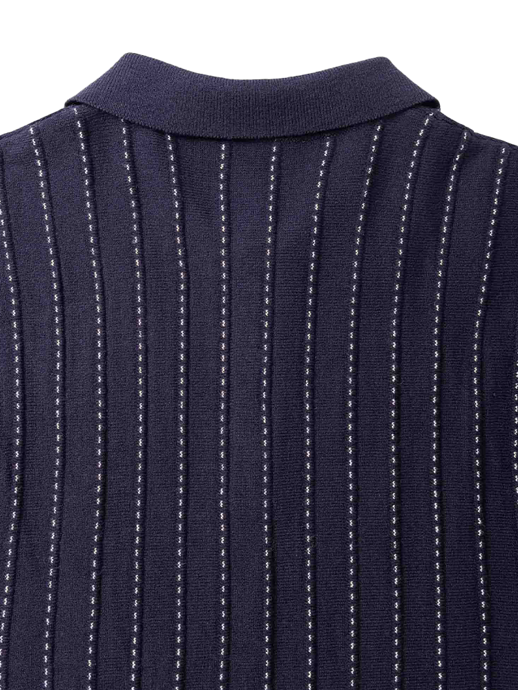 Walker Golf Things Fine Knotch Polo - Navy