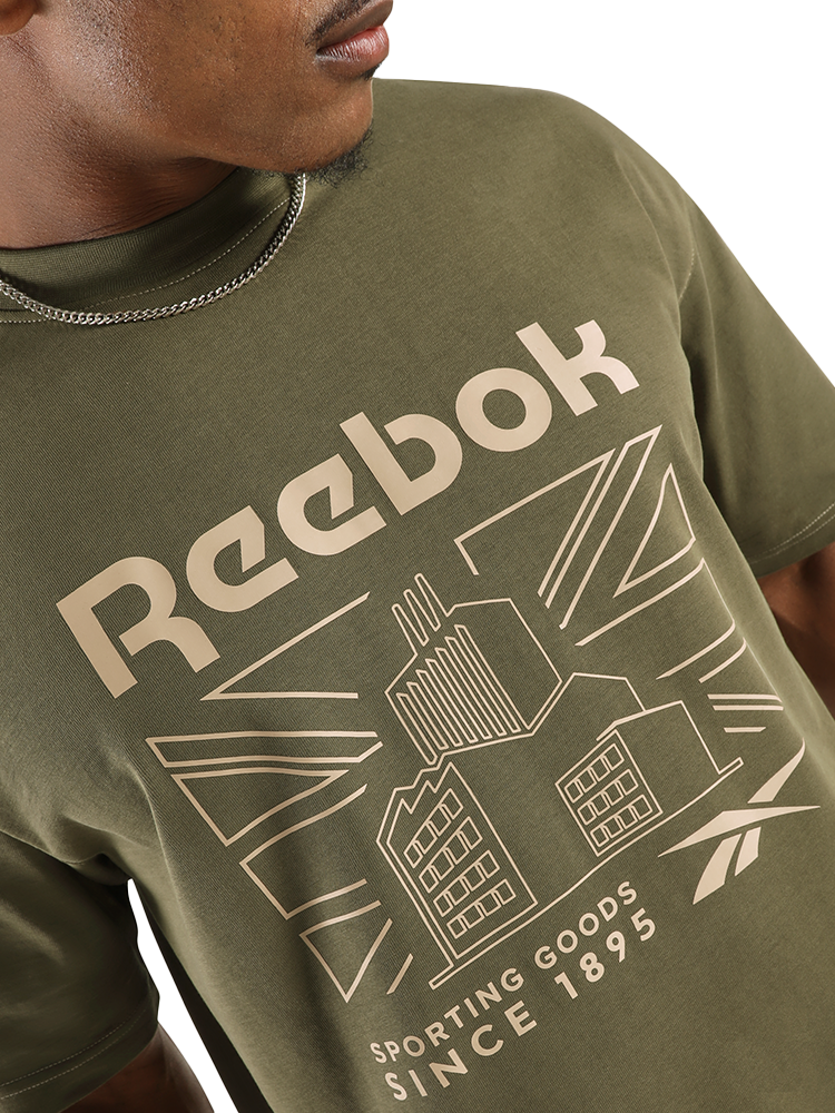 Reebok Workwear Graphic T-Shirt - Olive Stone