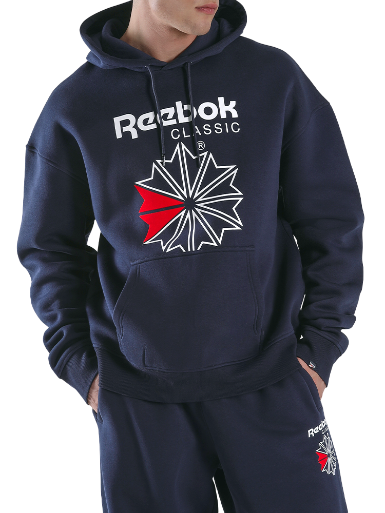 Reebok Starcrest Relaxed Hoodie - Vector Navy