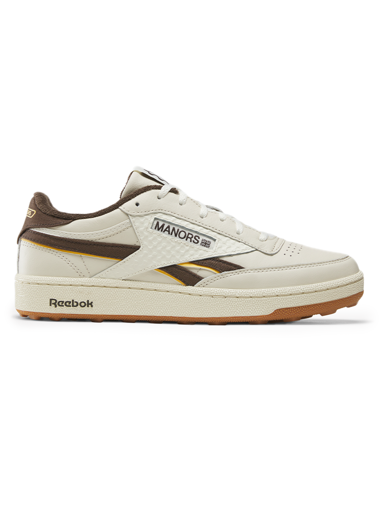 Reebok Club C Revenge x Manors Golf Shoes - Vintage Chalk/Espresso/RBK Gum 4