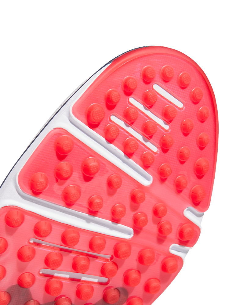 adidas MC80 Spikeless Golf Shoes - Ftwr White/Collegiate Navy/Red