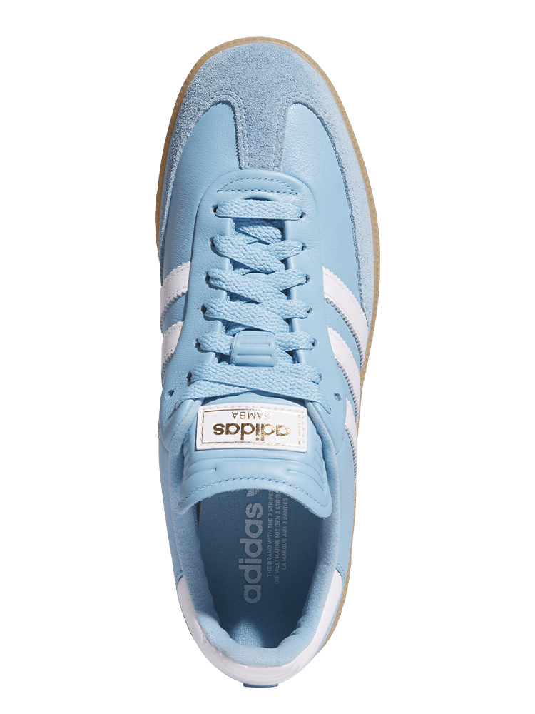 adidas Originals Samba Spikeless Golf Shoes - Clear Blue/Ftwr White/GUM 3