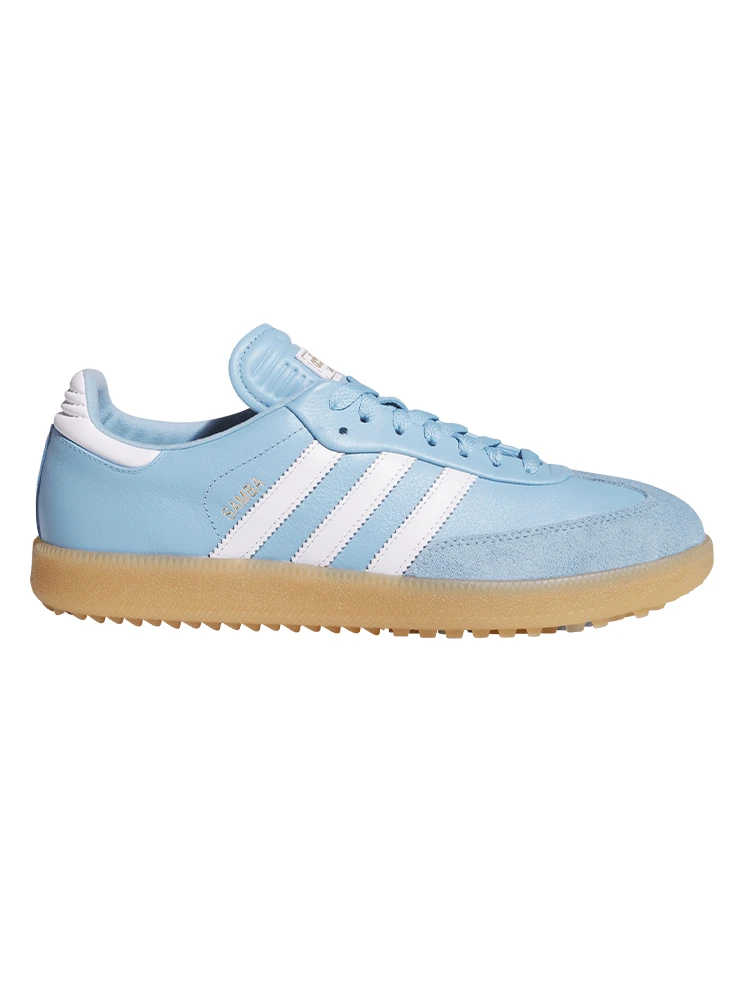 adidas Originals Samba Spikeless Golf Shoes - Clear Blue/Ftwr White/GUM 3
