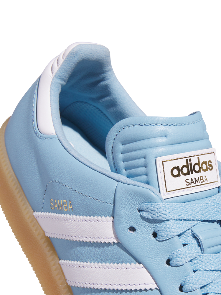 adidas Originals Samba Spikeless Golf Shoes - Clear Blue/Ftwr White/GUM 3