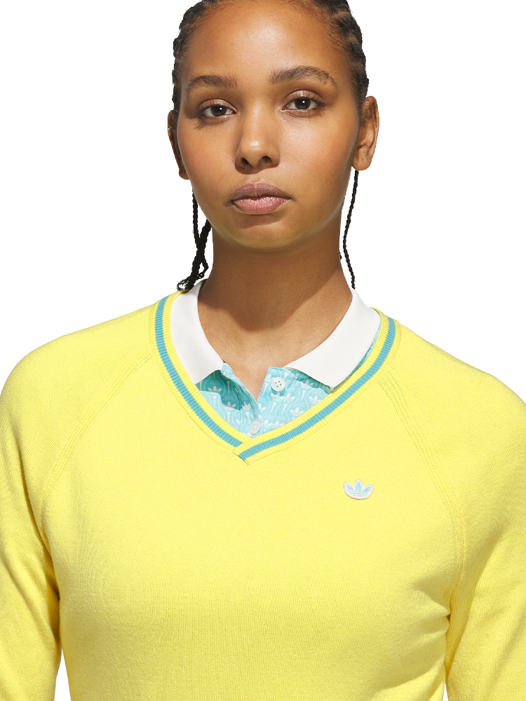 adidas Originals Womens Cashmere Sweater - Pure Lemon