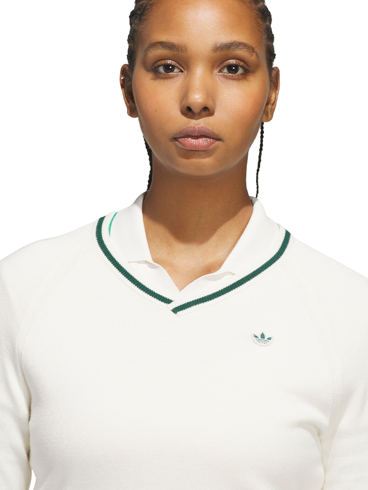 adidas Originals Womens Cashmere Sweater - Chalk White