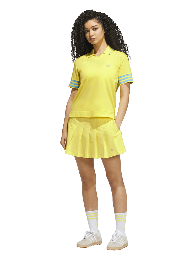 adidas Originals Womens Pleated Skort - Pure Lemon