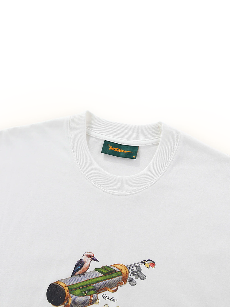Walker Golf Things Carry Bag T-Shirt - White