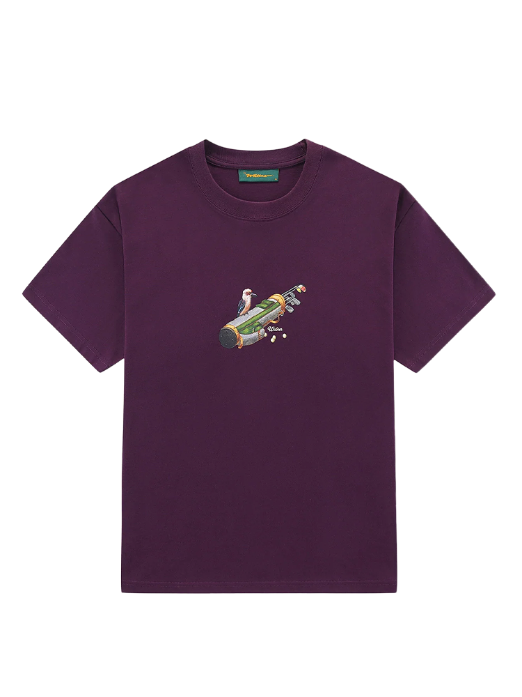 Walker Golf Things Carry Bag T-Shirt - Merlot