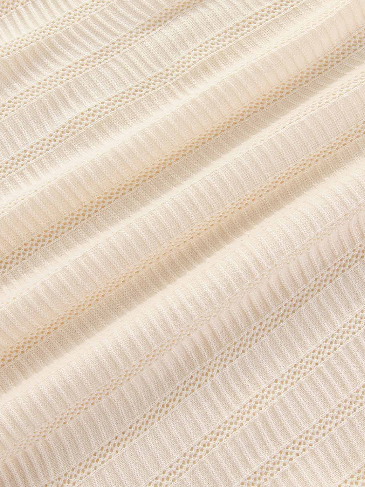 Walker Golf Things Kooka Knit Polo - Cream/Mustard