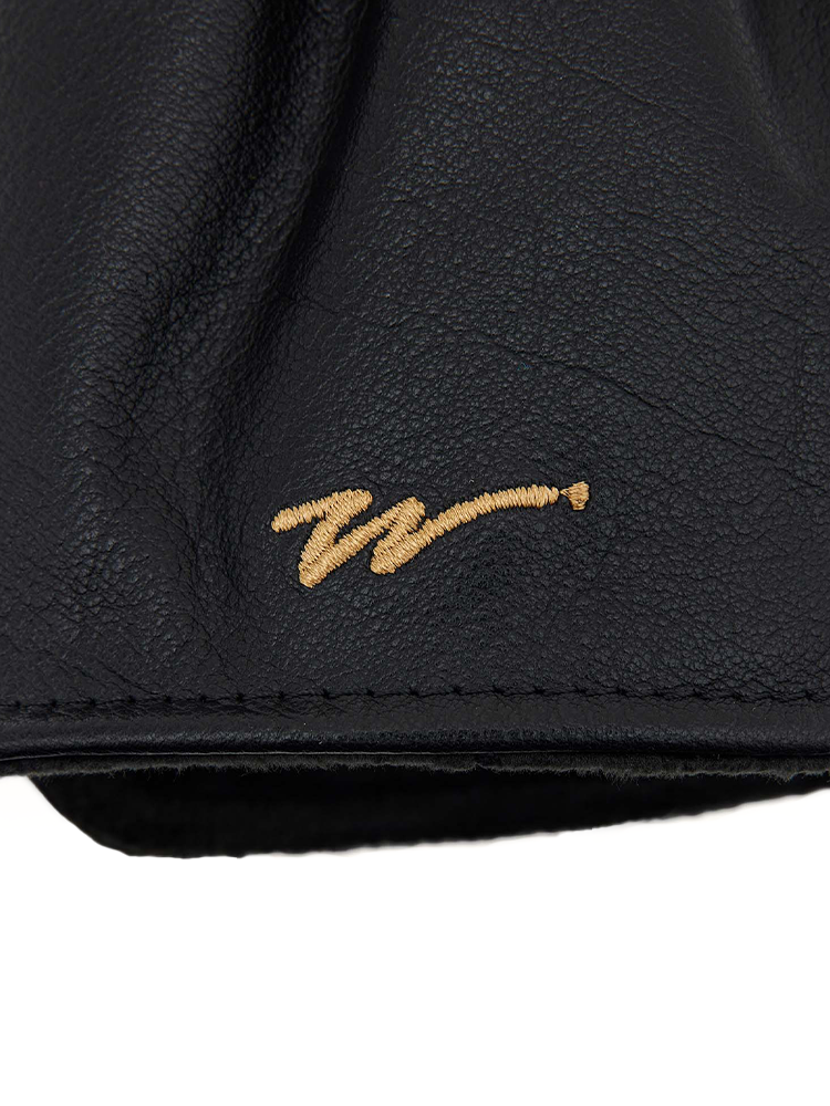 Walker Golf Things Dancing Kooka Leather Driver Cover - Black/Mustard