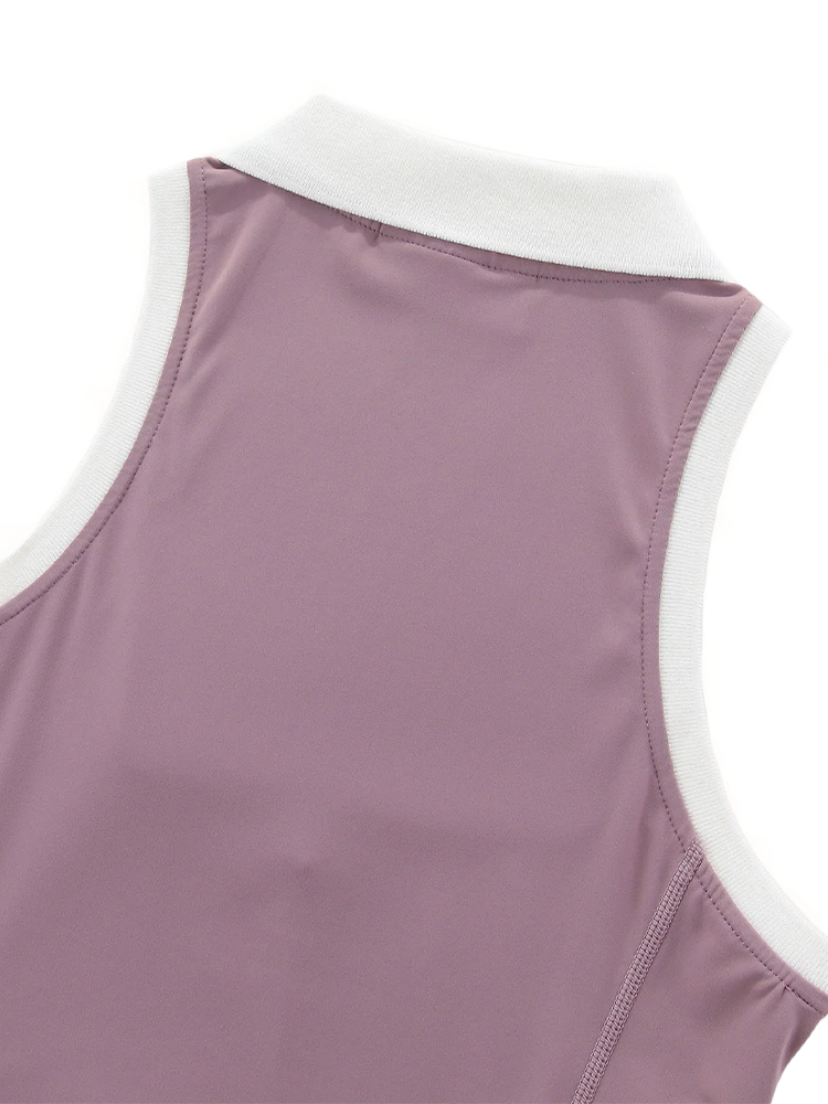 Walker Golf Things Womens Fairway Dress - Mauve/White
