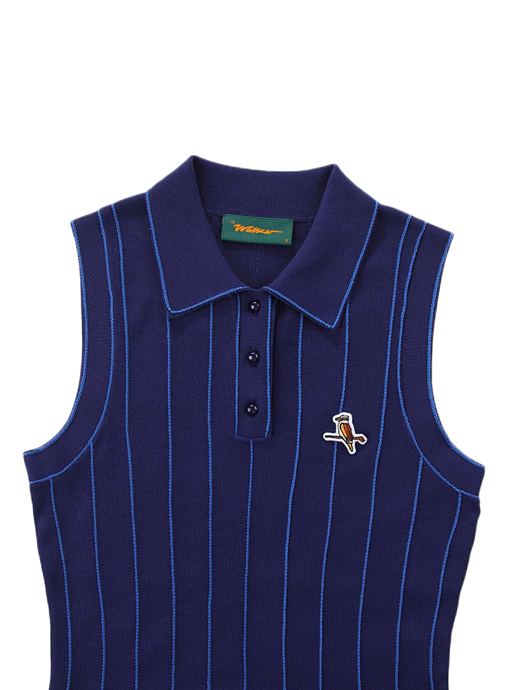 Walker Golf Things Womens Country Club Knit Dress - Navy