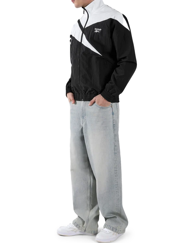Reebok CL F FR Tracktop - Black/Breakout Blue/Grey 6