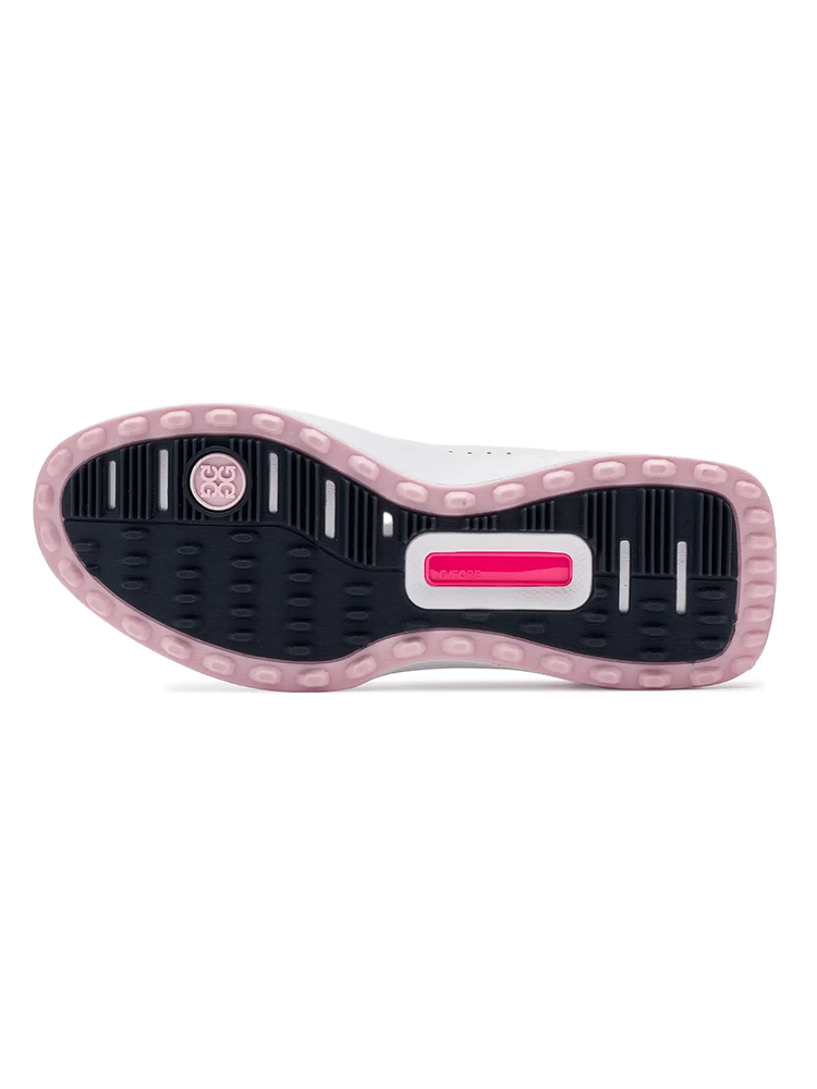 G/FORE Women's G.112 Perforated Kiltie Hybrid Golf Shoes - Snow/Blush