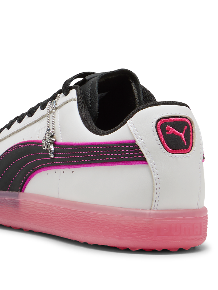 Puma x Palm Tree Crew Suede G Golf Shoes - Puma White/Glowing Pink