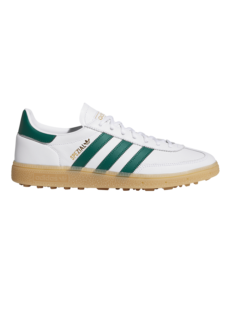 adidas Originals Spezial Spikeless Golf Shoes - Cloud White/Collegiate Green/Gum
