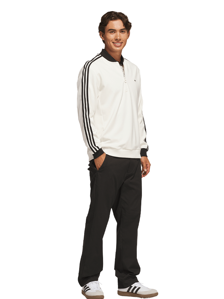 adidas Originals 3-Stripe 1/4 Zip - Chalk White/Black